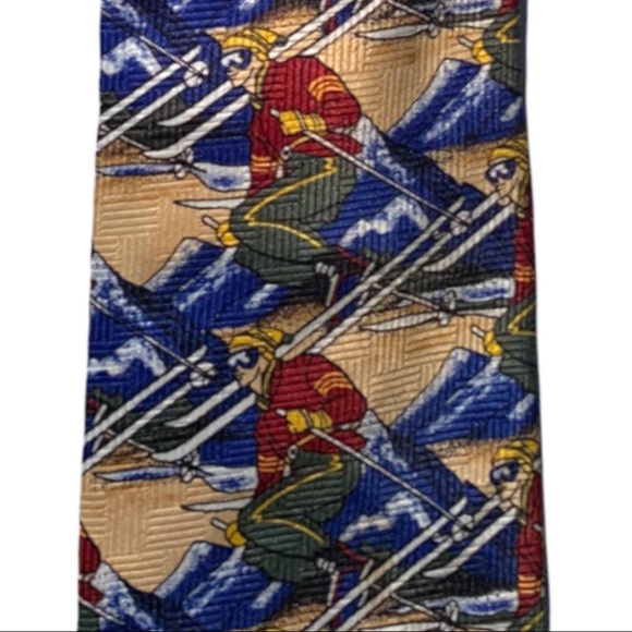 Talbots Kids Jonathan Bennett Downhill Skier Neck Tie - Picture 3 of 4